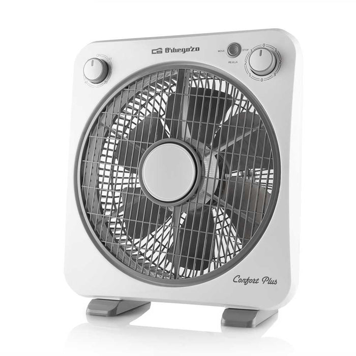 Ventilador De Suelo Orbegozo Box Fan Bf 0138 40w 6 Aspas 30cm 3 Velocidades