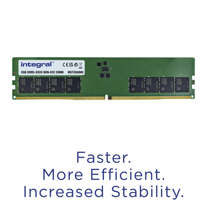 Memoria Integral Ddr5 16gb 1 X 16 Gb  5600mhz Unbuffered Non-Ecc 1.1v 2gx8 Cl46