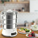 EAN 3045387247775 - Tefal Convenient Series Deluxe VC502D vaporizador 3 cesta(s) Encimera 900 W Acero inoxidable, Blanco imagen 10