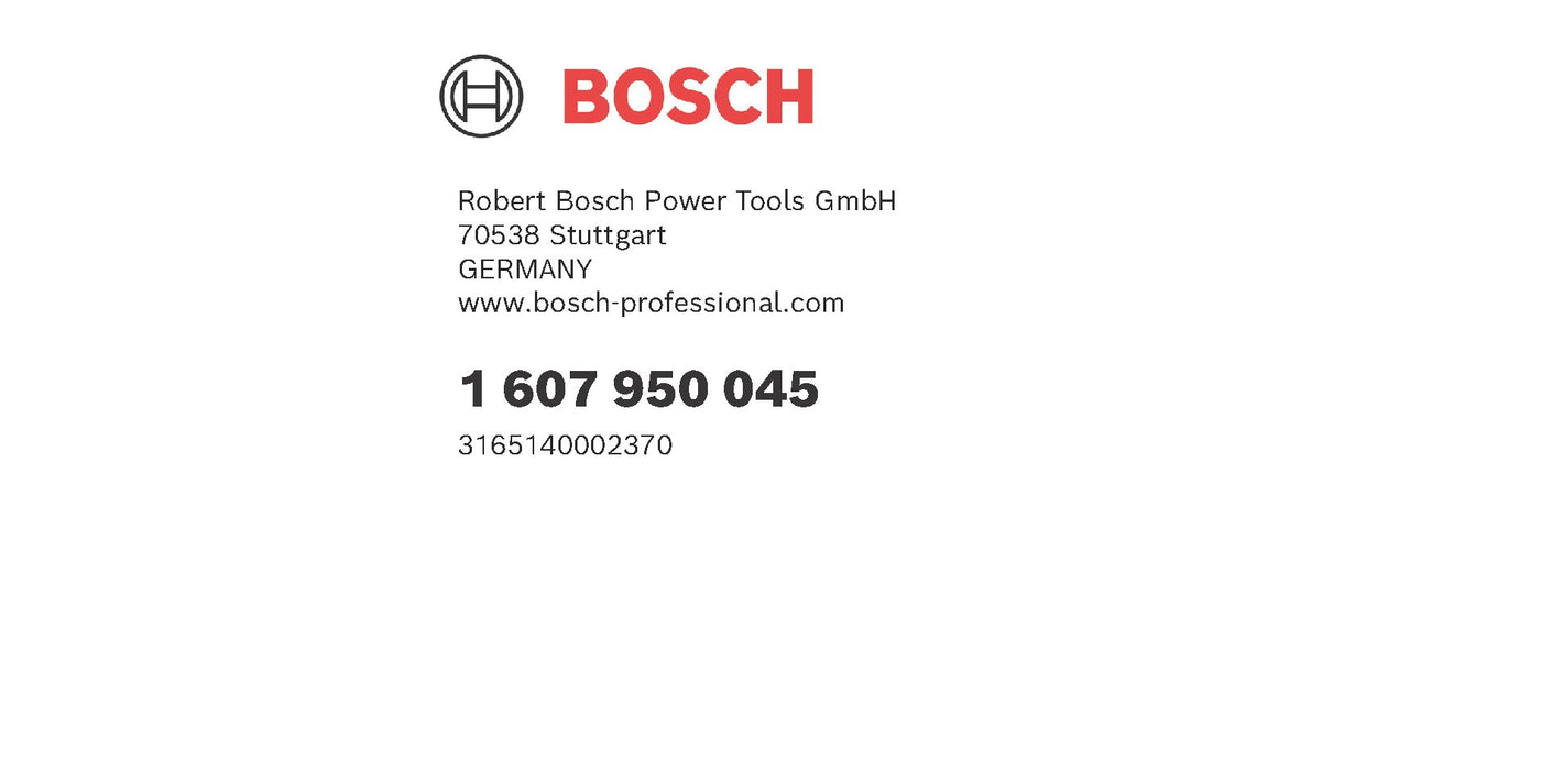 EAN 3165140002370 - Bosch 1 607 950 045 kit de montaje Plata Metal imagen 3