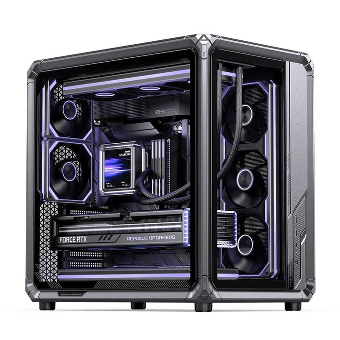 Caja Atx Jonsbo X400 Pro Cristal Templado Curvo Gris