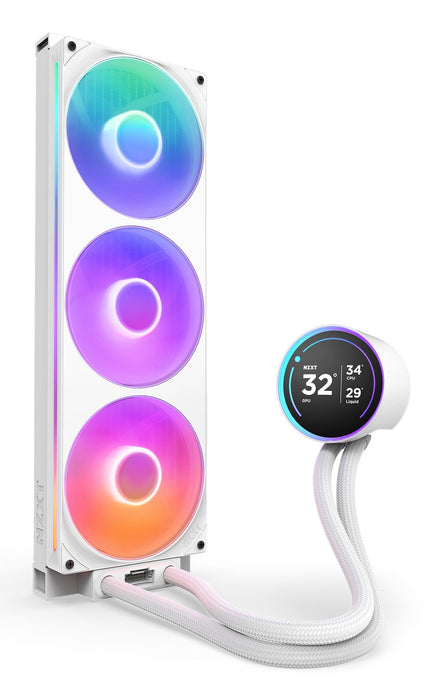 Refrigerador Liquido Cpu Nzxt Kraken Elite 420 Rgb V2 (Blanco)