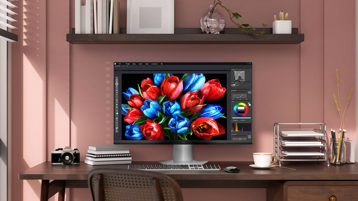 EAN 5901292529048 - TCL 25G54 pantalla para PC 63,5 cm (25") 1920 x 1080 Pixeles Full HD QLED Blanco imagen 2