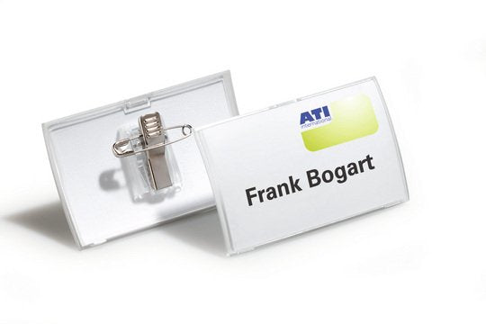 Placa De Identificación Durable Click Fold Con Clip De Combinación 40x75mm 25 Piezas