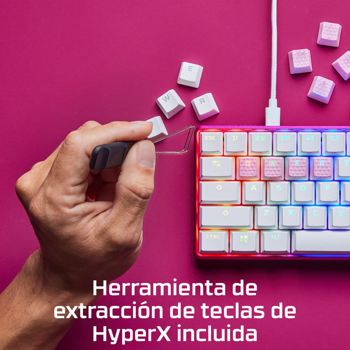 EAN 0196188737330 - HyperX Rubber Keycaps - Gaming Accessory Kit - Pink (US Layout) Tecla imagen 9