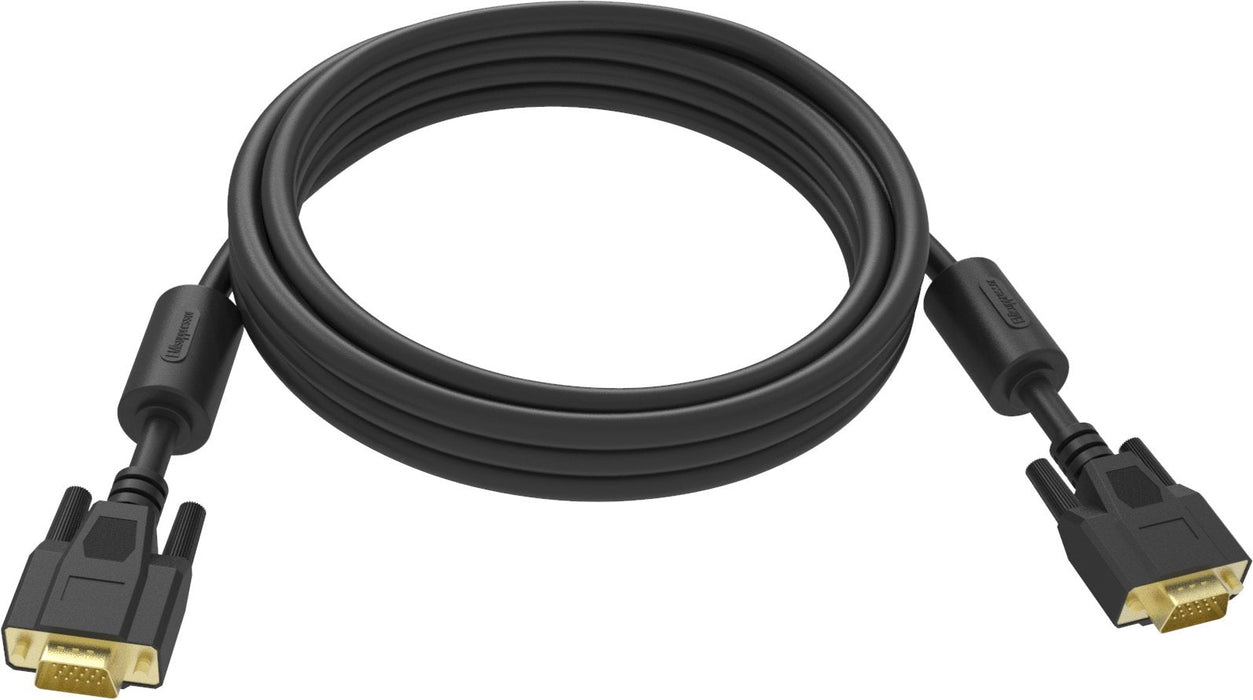 Cable De Instalación Profesional De Conexión Vga De Vision Garantía Durante Toda La Vida Útil Del Producto Conectores Chapados En Oro Núcleos De Ferrita En Ambos Extremos De Vga (Macho) A Vga (Macho) Diámetro Exterior: 8 0 Mm 28 Awg 10 M N