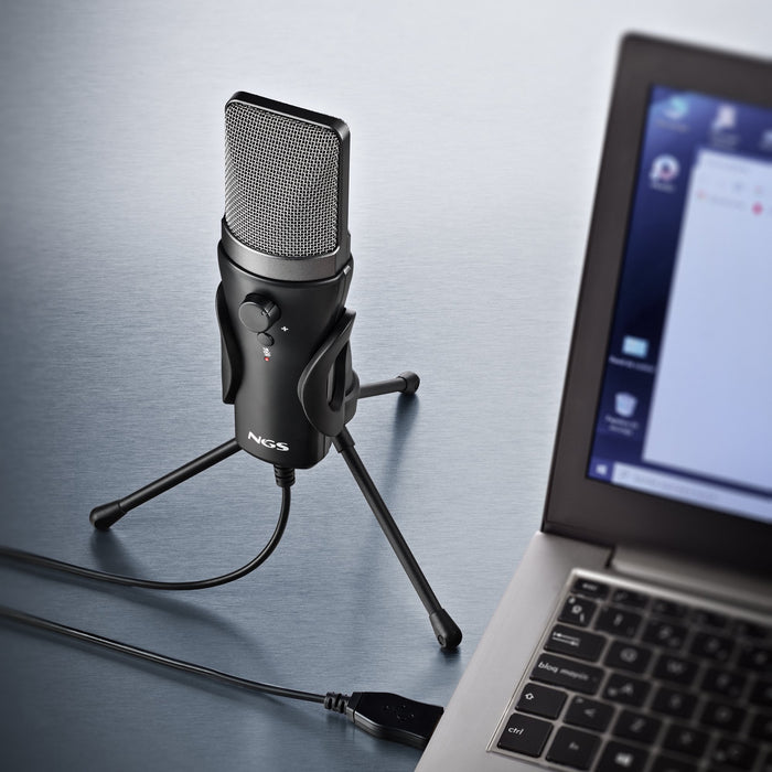 EAN 8435430626988 - NGS MS120 USB Negro Micrófono para crear podcasts imagen 5