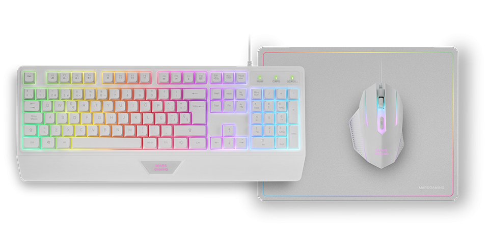 EAN 8435693105879 - Mars Gaming MCP124W teclado Ratón incluido Juego USB QWERTY imagen 2