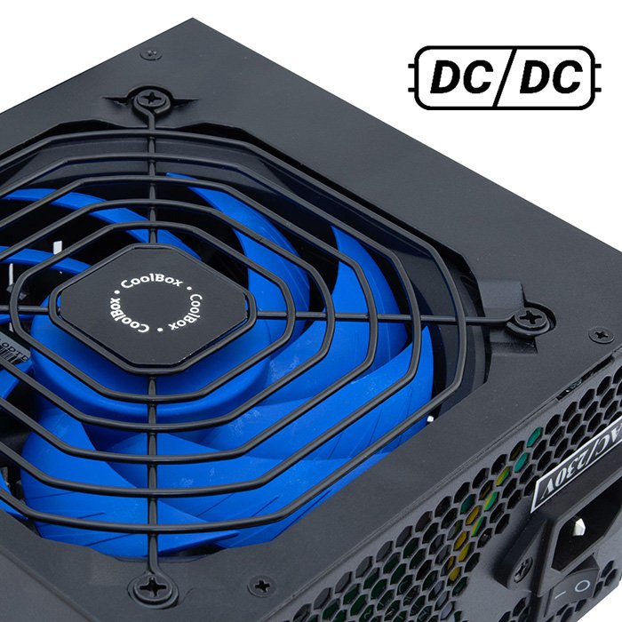 EAN 8436556143038 - CoolBox Powerline III 850 unidad de fuente de alimentación 20+4 pin ATX Negro imagen 5