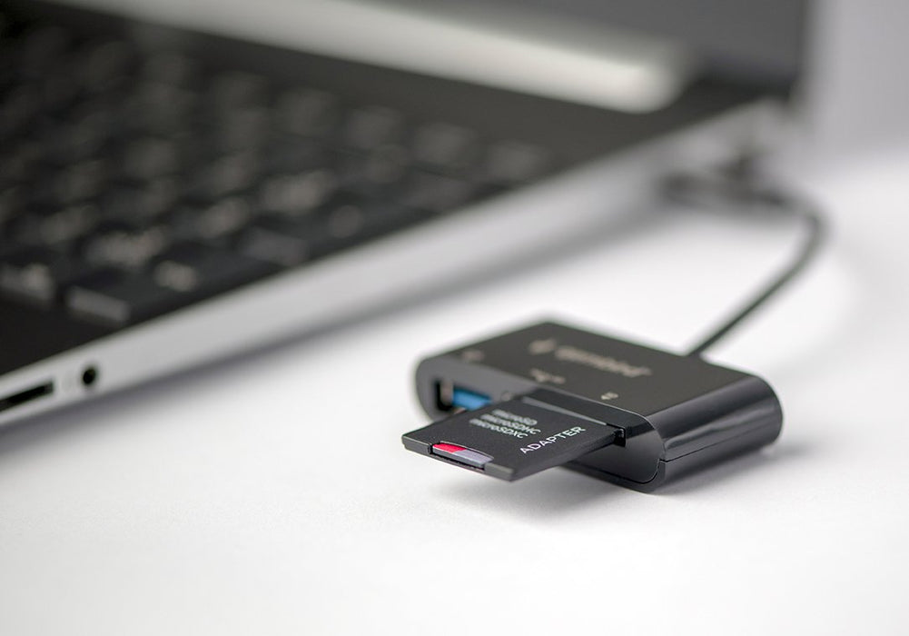 EAN 8716309100793 - Gembird UHB-CR3-02 lector de tarjeta USB 3.2 Gen 1 (3.1 Gen 1) Type-C Negro imagen 6