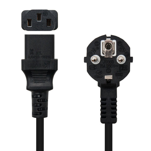 EAN 8433281006812 - Nanocable 10.22.0105 cable de transmisión Negro 5 m C13 acoplador CEE7/7 imagen 2