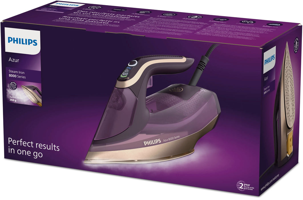 EAN 8720389004599 - Philips DST8040/30 plancha Plancha a vapor Suela SteamGlide Elite 3000 W Púrpura imagen 3