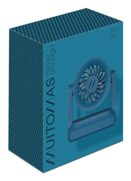 Muitomas Desk Mini Portable Fan With Usb-C Charge Blue Deskfanbl