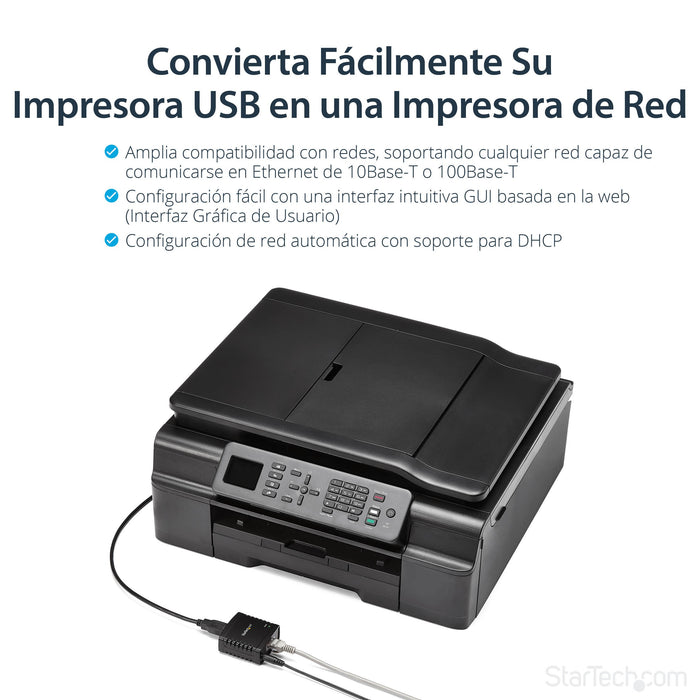 EAN 0065030855174 - StarTech.com PM1115U2 servidor de impresión LAN Ethernet Negro imagen 6