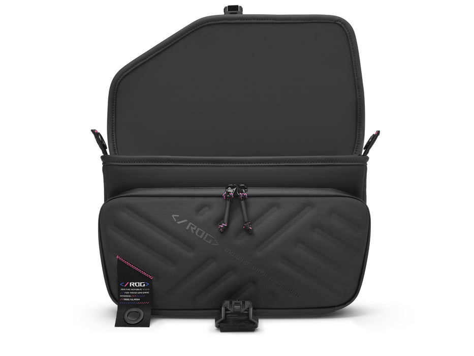 EAN 4711387814796 - ASUS BC3004 ROG SLASH SLING BAG 4.0 Bandolera cuero PU, Poliéster Negro imagen 4