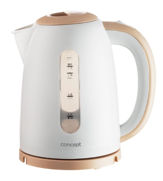 Tetera Eléctrica Concept Rk2331  1,7 L 2200 W Beige, Blanco