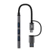 EAN 3303170116043 - T'nB HUBSLIM4 hub de interfaz USB 2.0 5000 Mbit/s Gris imagen 2