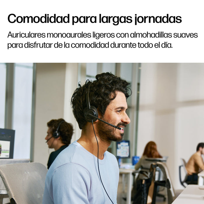 EAN 0199896093279 - HP Poly Mission 425 Stereo USB Wired Headset Alámbrico Diadema Llamadas/Música Negro imagen 4