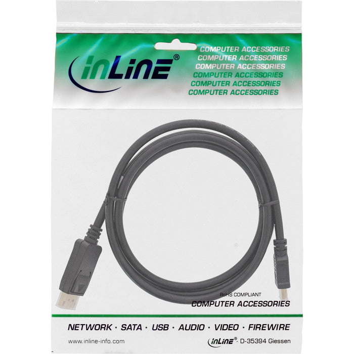 Cable Inline Displayport A Hdmi Negro 0,3 M