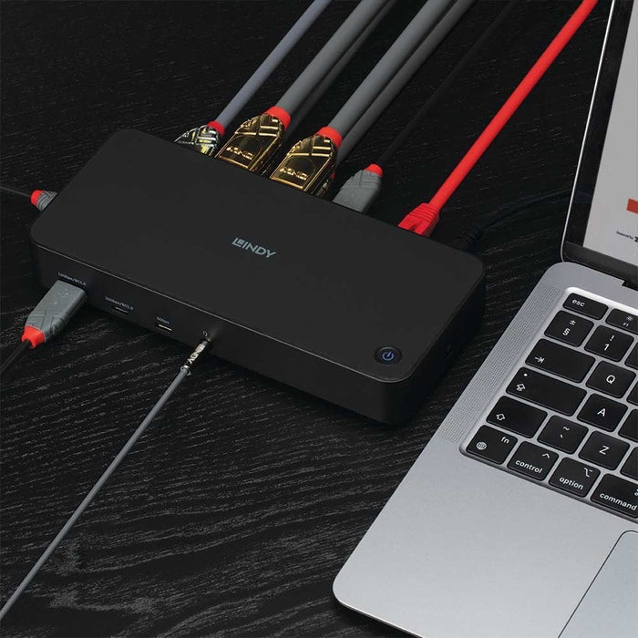 EAN 4002888433662 - Lindy 43366 base para portátil y replicador de puertos Acoplamiento USB 3.2 Gen 2 (3.1 Gen 2) Type-C Negr imagen 5