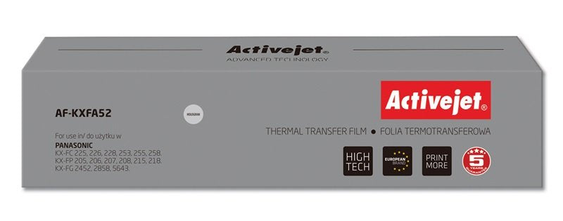EAN 5904356296900 - Activejet AF-KXFA52 suministro para fax Cinta de fax 2 pieza(s) imagen 1