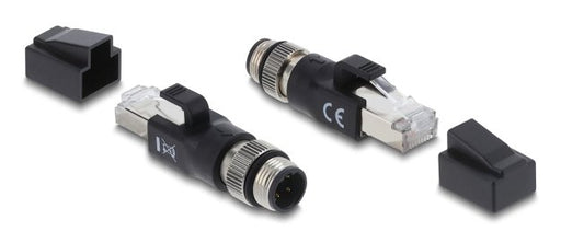 EAN 4043619908318 - DeLOCK 90831 cambiador de género para cable M12 4-pin RJ-45 Negro imagen 2