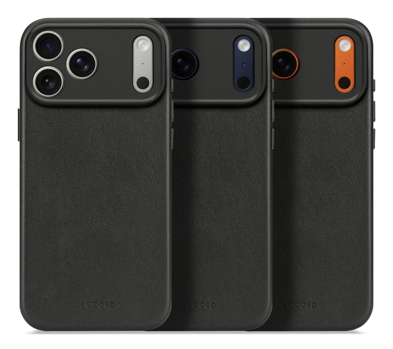Decoded Leather Backcover Iphone 17 Pro Black
