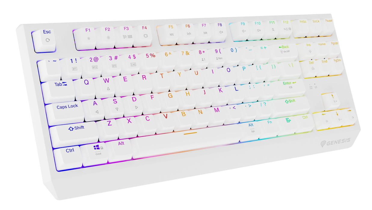 EAN 5901969444469 - GENESIS Thor 230 TKL teclado Juego USB + RF Wireless + Bluetooth QWERTY Inglés de EE. UU. Blanco imagen 16