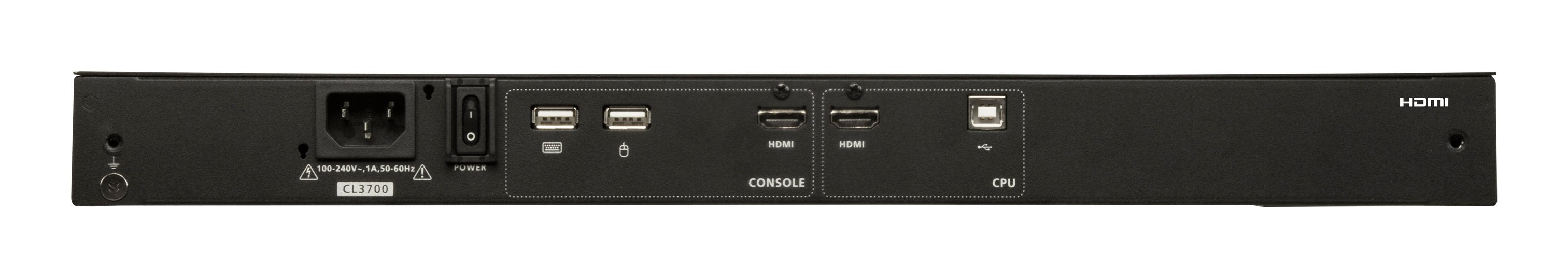 Aten Cl3700nw-Ata-Gg Kvm-Console 1u Ultra Short Depth Dual Rail Widescreen De