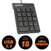 EAN 0766623176354 - Manhattan 176354 teclado numérico Universal USB Negro imagen 6