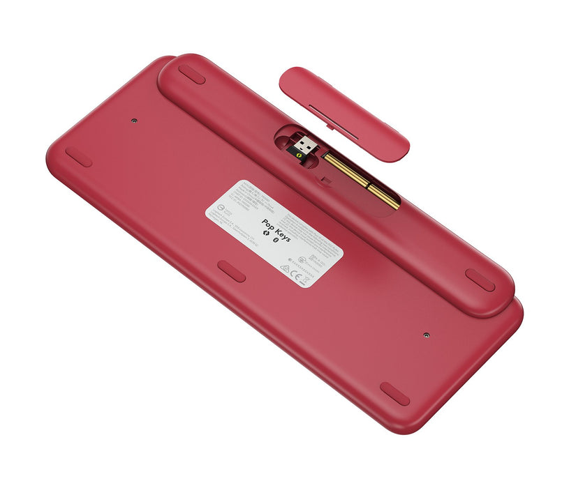 EAN 5099206101623 - Logitech 920-010733 teclado Universal Bluetooth QWERTY Nórdico Borgoña, Rosa, Rosa imagen 4