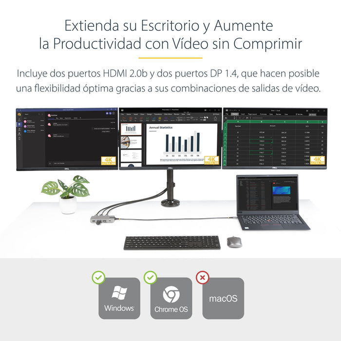 EAN 0065030896078 - StarTech.com 117B-USBC-MULTIPORT base para portátil y replicador de puertos Alámbrico USB 3.2 Gen 2 (3.1  imagen 10