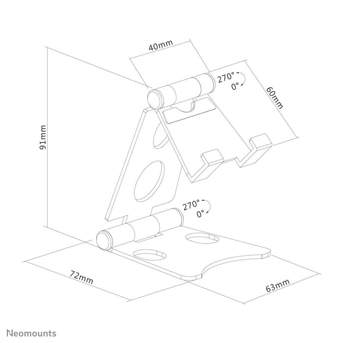 EAN 8717371448479 - Neomounts DS10-150SL1 soporte Soporte pasivo Teléfono móvil/smartphone Plata imagen 18