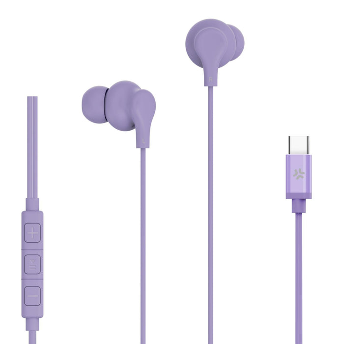 EAN 8021735218654 - Celly UP1600TYPECVL auricular y casco Auriculares Alámbrico Dentro de oído Llamadas/Música USB Tipo C Vio imagen 1