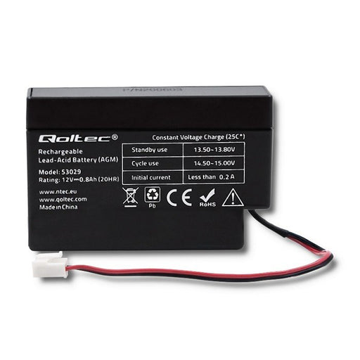 EAN 5901878530291 - Qoltec 53029 batería recargable industrial Sealed Lead Acid (VRLA) 800 mAh 12 V imagen 2