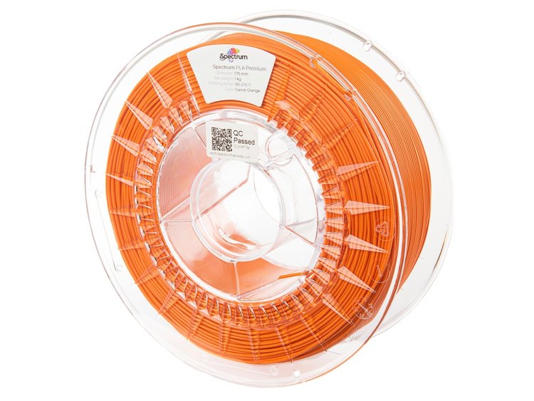 Spectrum 3d Filament Pla Premium 1,75mm Carrot Naranja Naranja 1kg