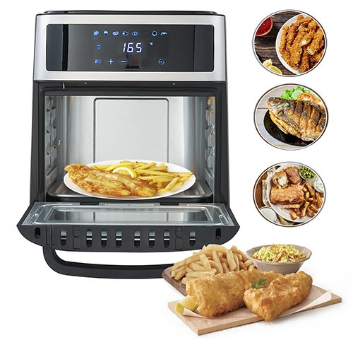 EAN 5903887803168 - Adler AD 6309 freidora Sencillo 13 L Independiente 2500 W Freidora de aire caliente Negro, Plata imagen 16