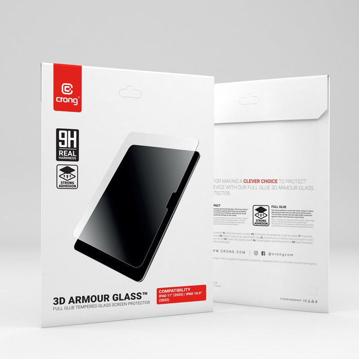 EAN 5904310705745 - Crong 3D Armour Glass – Szklo hartowane iPad 11 (2025) / iPad 10.9 (2022) Protector de pantalla Apple 1 p imagen 9