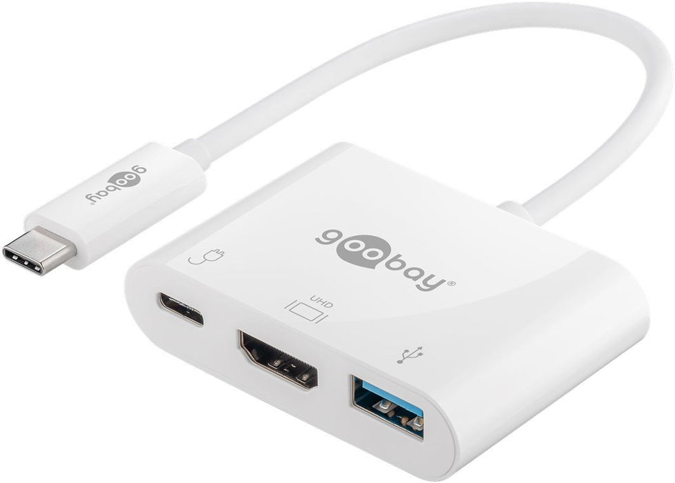 EAN 4040849621048 - Goobay 62104 base para portátil y replicador de puertos USB Tipo C Multicolor imagen 2
