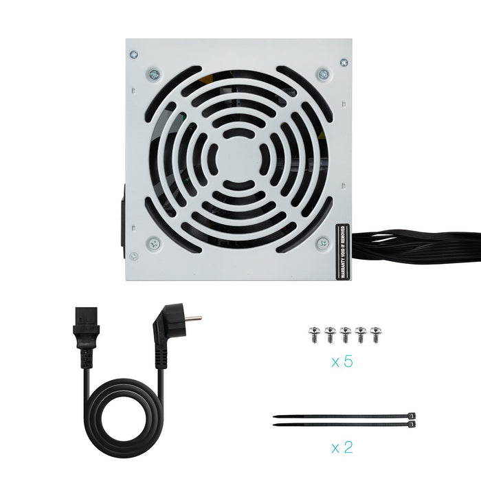 EAN 8433281010260 - TooQ TQAPOLO-500SP unidad de fuente de alimentación 500 W 20+4 pin ATX ATX Plata imagen 7