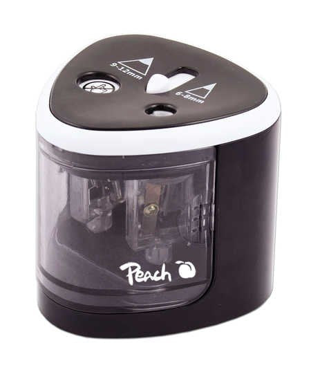 EAN 7640169586521 - Peach PO102 Sacapuntas eléctrico Negro, Blanco imagen 1