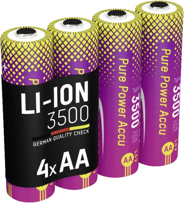 Akku Aa Ansmann Purepower 3500 4er Li-Ion 1 5v 3500mah 4er Pack
