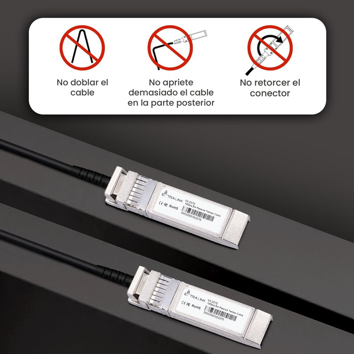 EAN 5902560362275 - Extralink EX.2275 Cable de fibra óptica e InfiniBand SFP+ Negro imagen 6