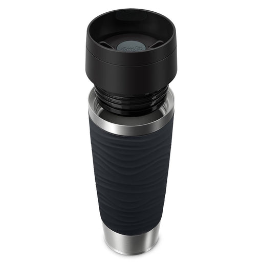 EAN 4009049545103 - EMSA Travel Mug Waves Grande 500 ml Negro, Acero inoxidable imagen 2