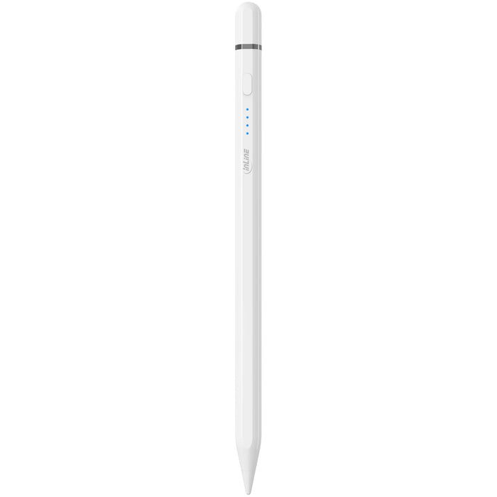Inline Stylus - Tabletstift Para Apple Ipads - Con Batería - Usb-C - Blanco