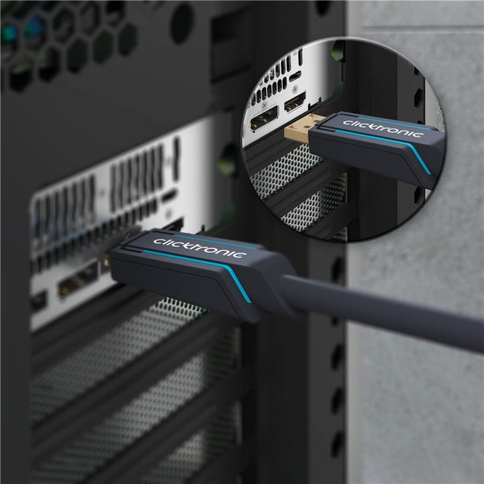 EAN 4040849449277 - ClickTronic 44927 cable HDMI 10 m DisplayPort HDMI tipo A (Estándar) Negro imagen 3