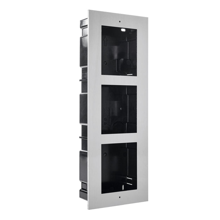 Abus Security-Center Marco Para 3 Module Montaje Empotrado Acero Inoxidable
