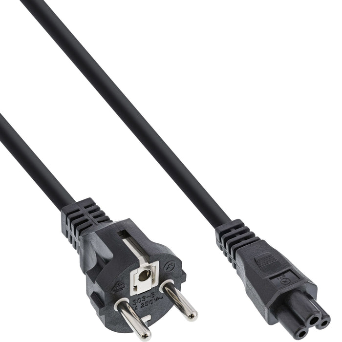 Cable De Alimentación Inline Ac Type F Para Notebook Negro 2m