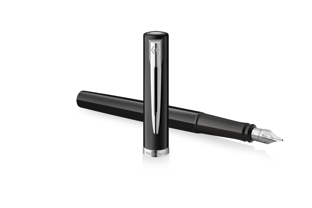 Waterman Füllfederhalter Impression Negroer Lack Ct M Azul Caja De Regalo