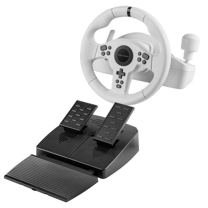 EAN 8435693111696 - Mars Gaming MWH-RSXONE Negro, Blanco USB Volante + Pedales PC, Playstation 3, PlayStation 4, Nintendo Swi imagen 1